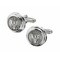 Ovations Tribute Sterling Silver Cuff Links w/ Sterling Silver Insert